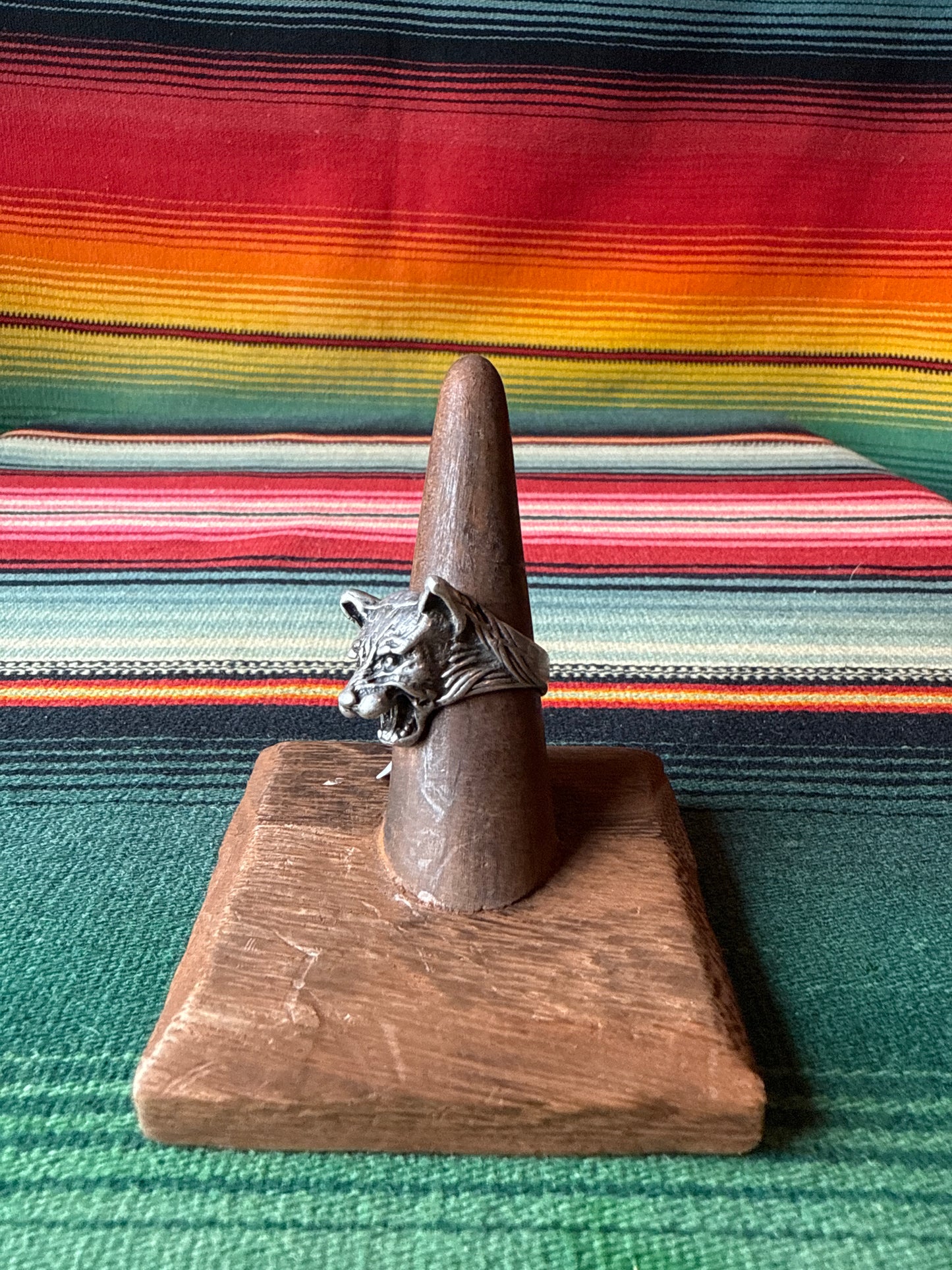 Vintage Big Cat Sterling Ring (MA)