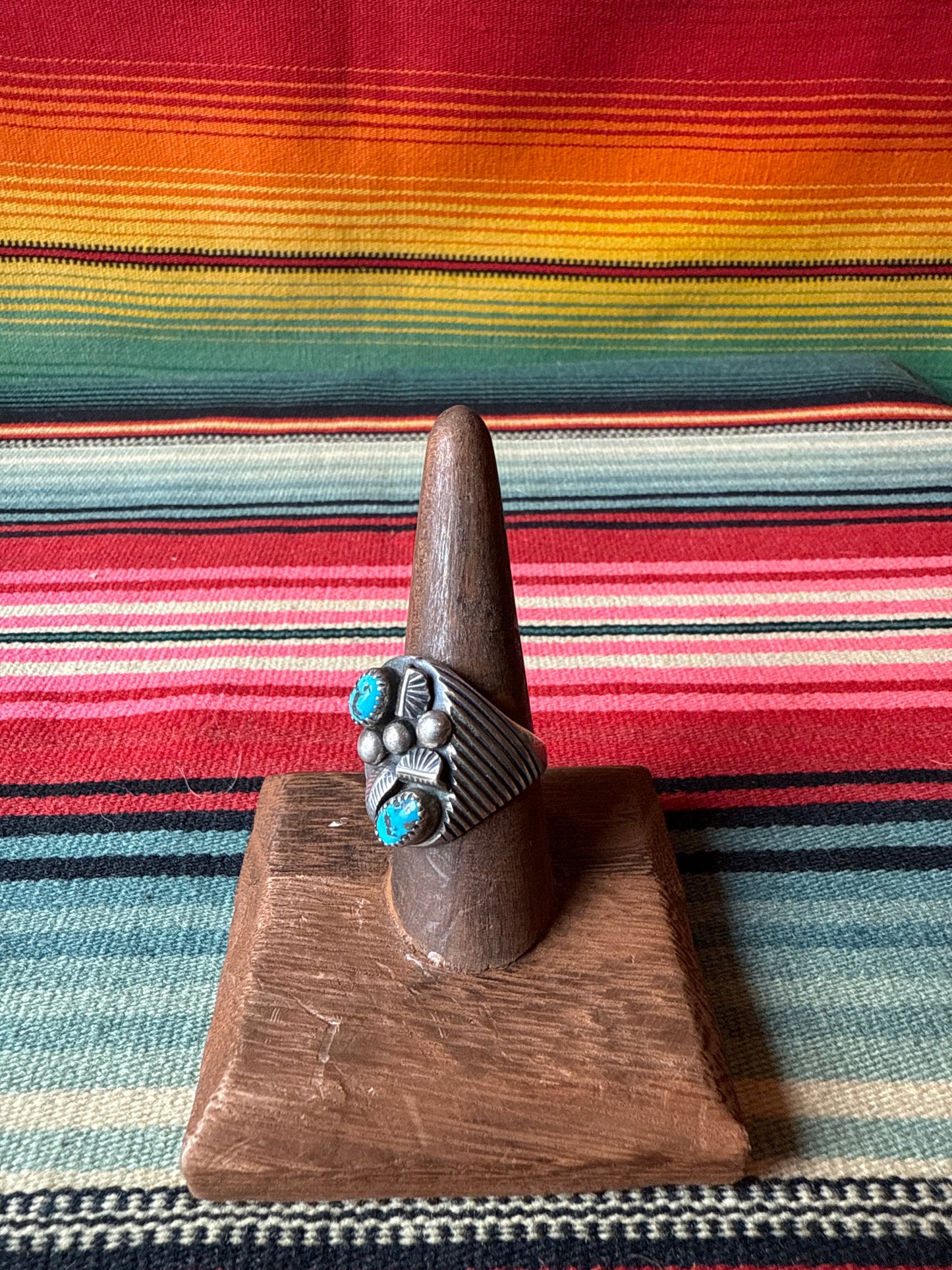 Vintage Sterling and Turquoise Ring (MA)