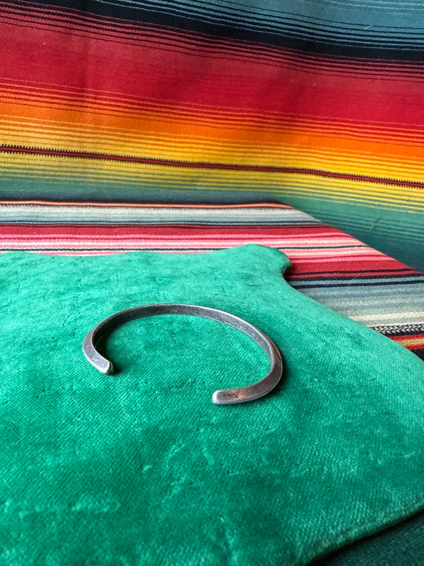 Vintage Sterling Stamped Cuff Stacker (MA)