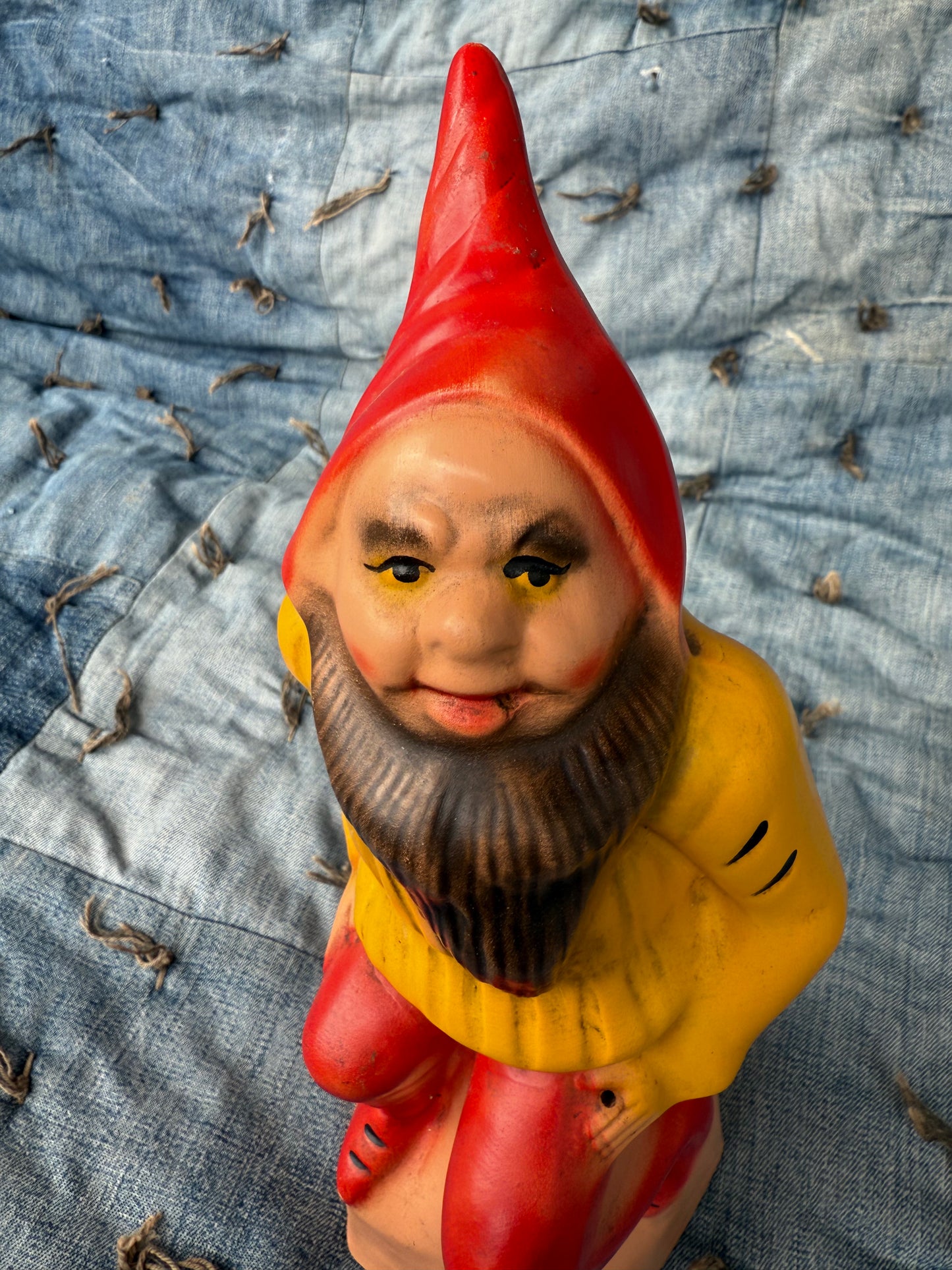 Large Vintage Bisque Gnome (C)