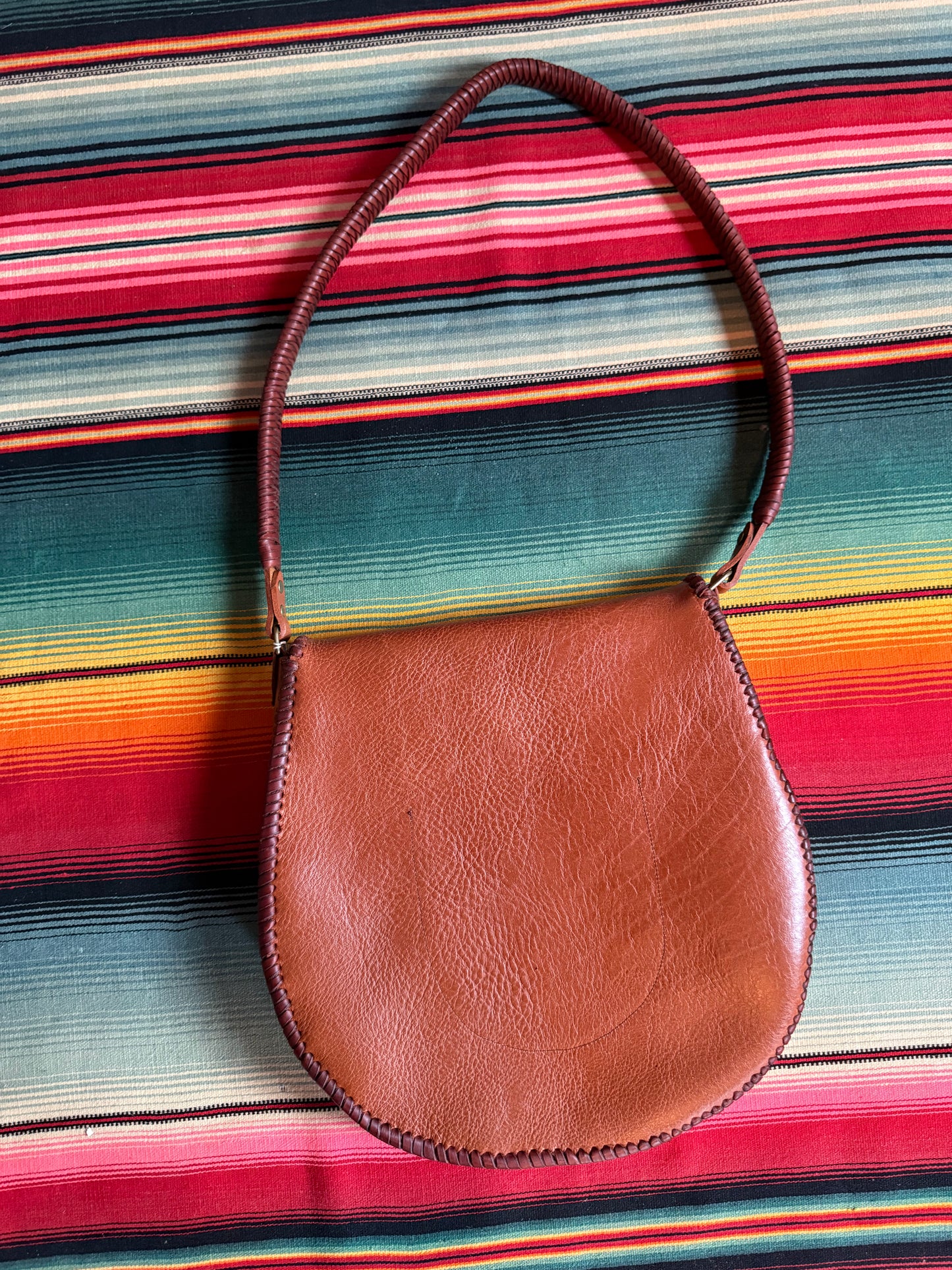 Native Rainbow Tassel Bag with Arizona Turquoise