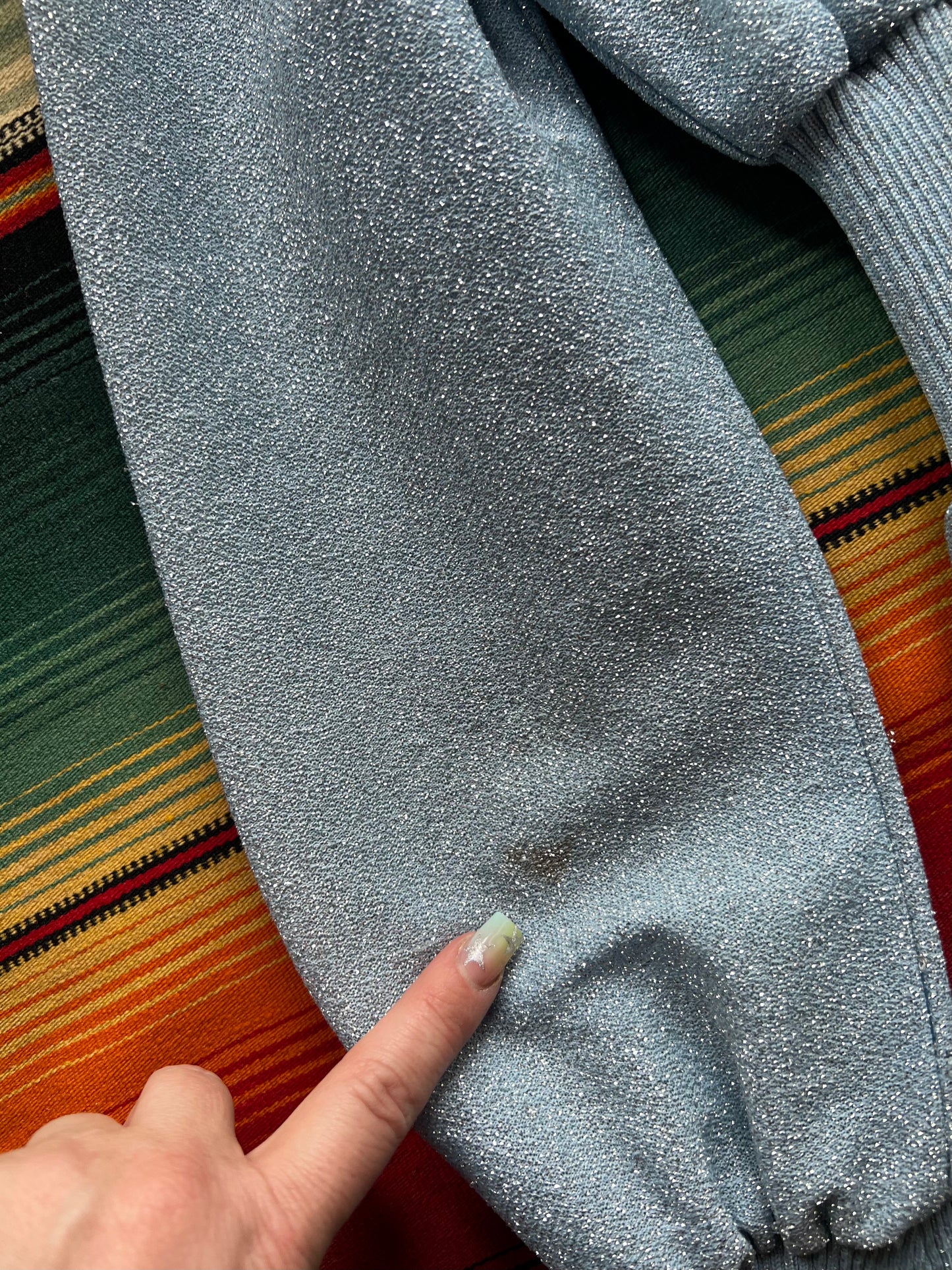 1970s Lurex Maxi Dress