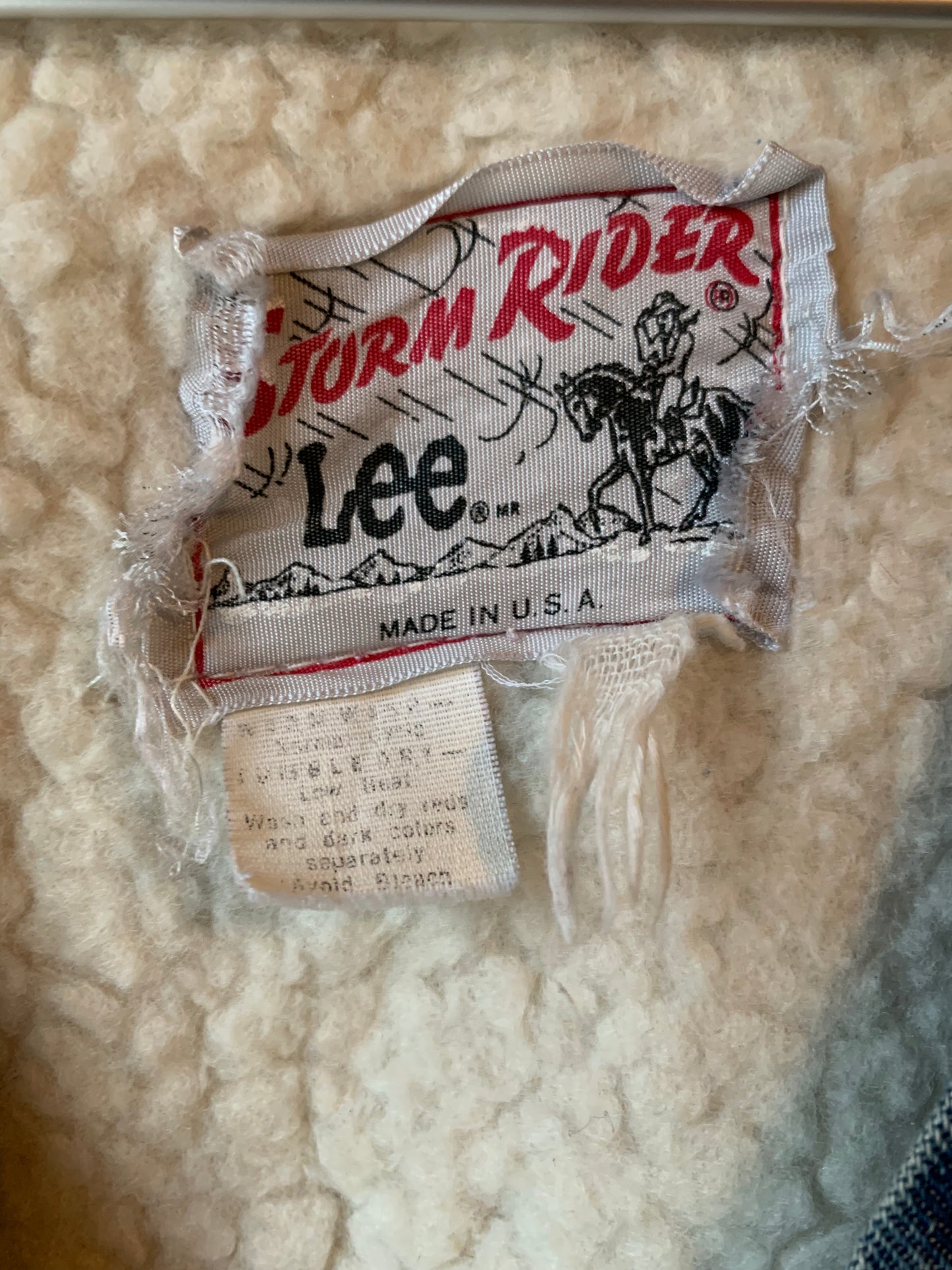 Storm Rider Sherpa and Denim Western Vest (L/XL)