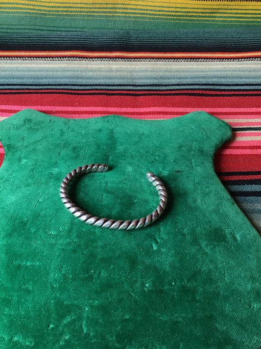Vintage Twisted Sterling Cuff Stacker (MA)