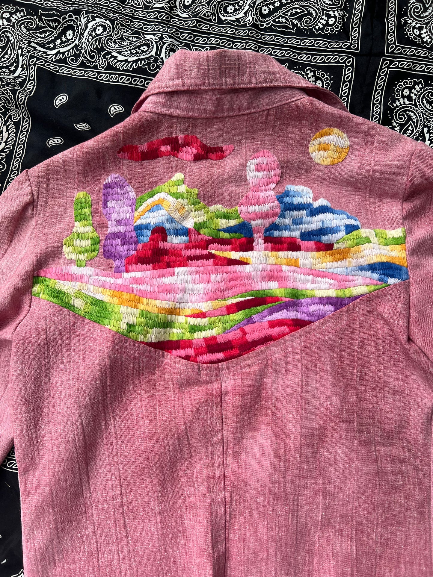 1970s Embroidered Pink Three Piece Set (NL)