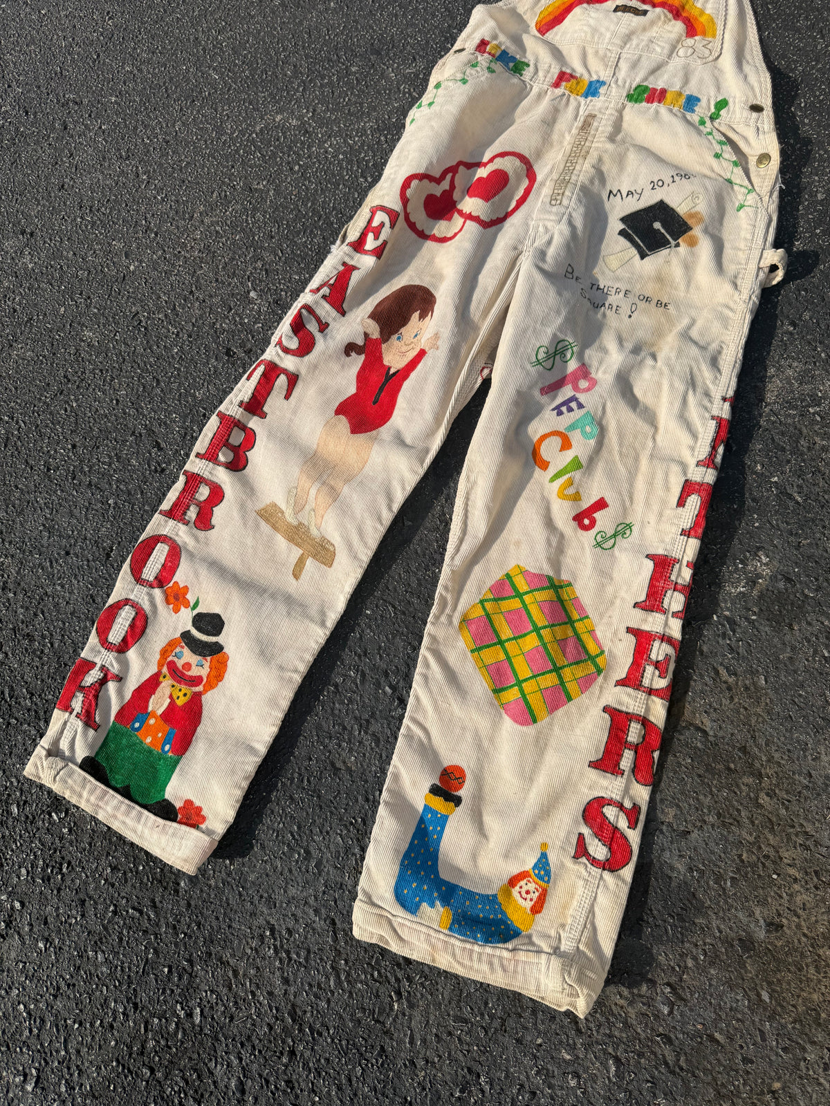 1980s Handpainted Senior Overalls