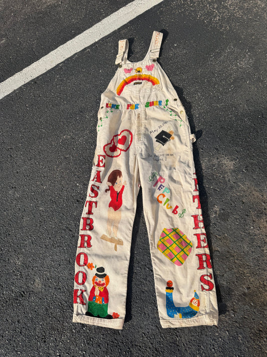 1980s Handpainted Senior Overalls