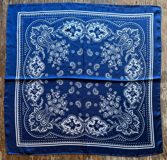 Western Bandana Scarf | Blue
