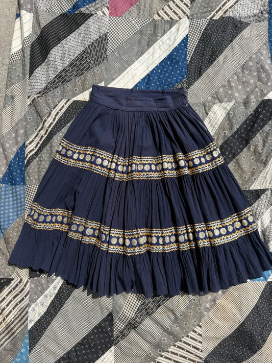 1950s Blue Patio Skirt
