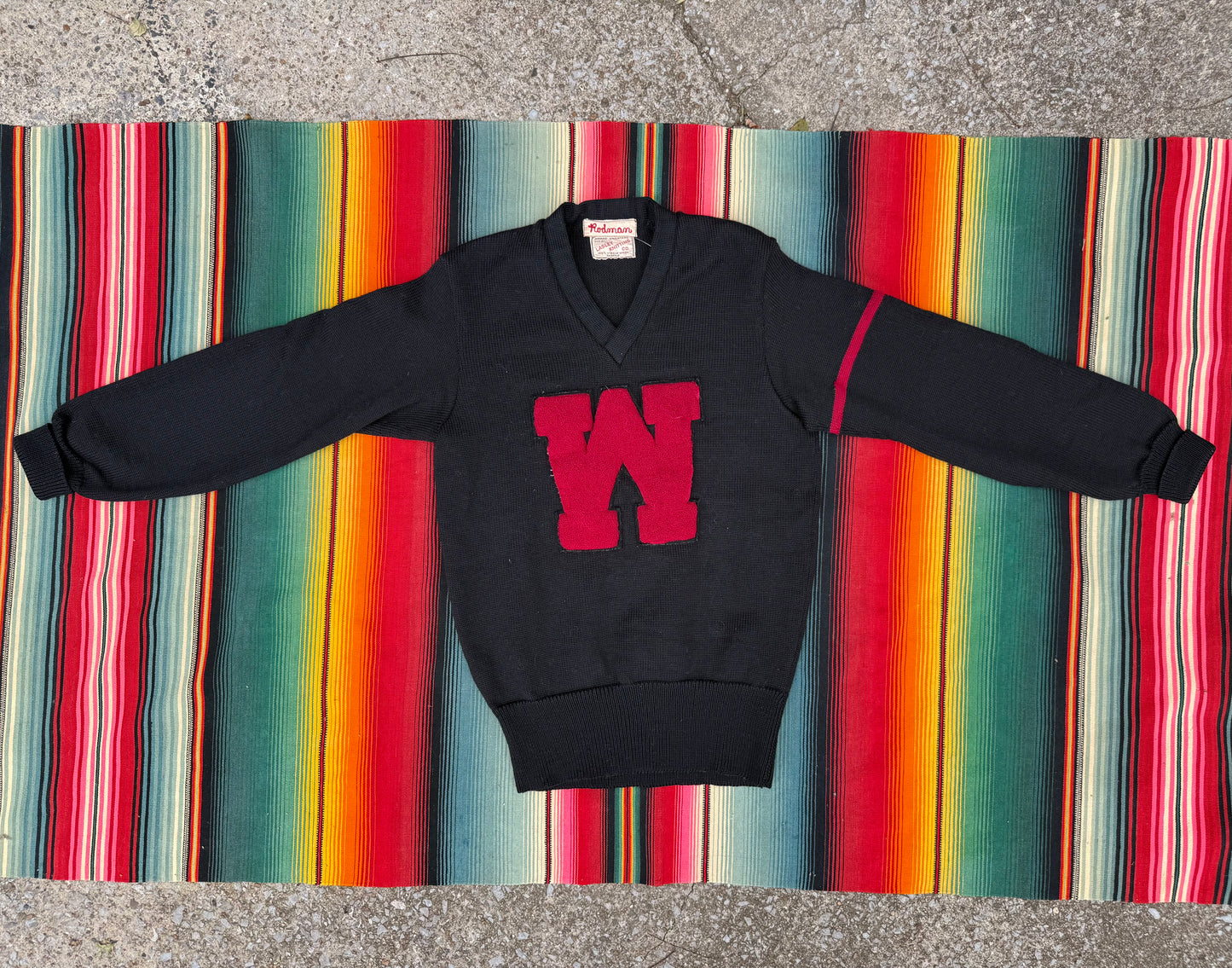 Vintage 1950s Rodman Collegiate Sweater