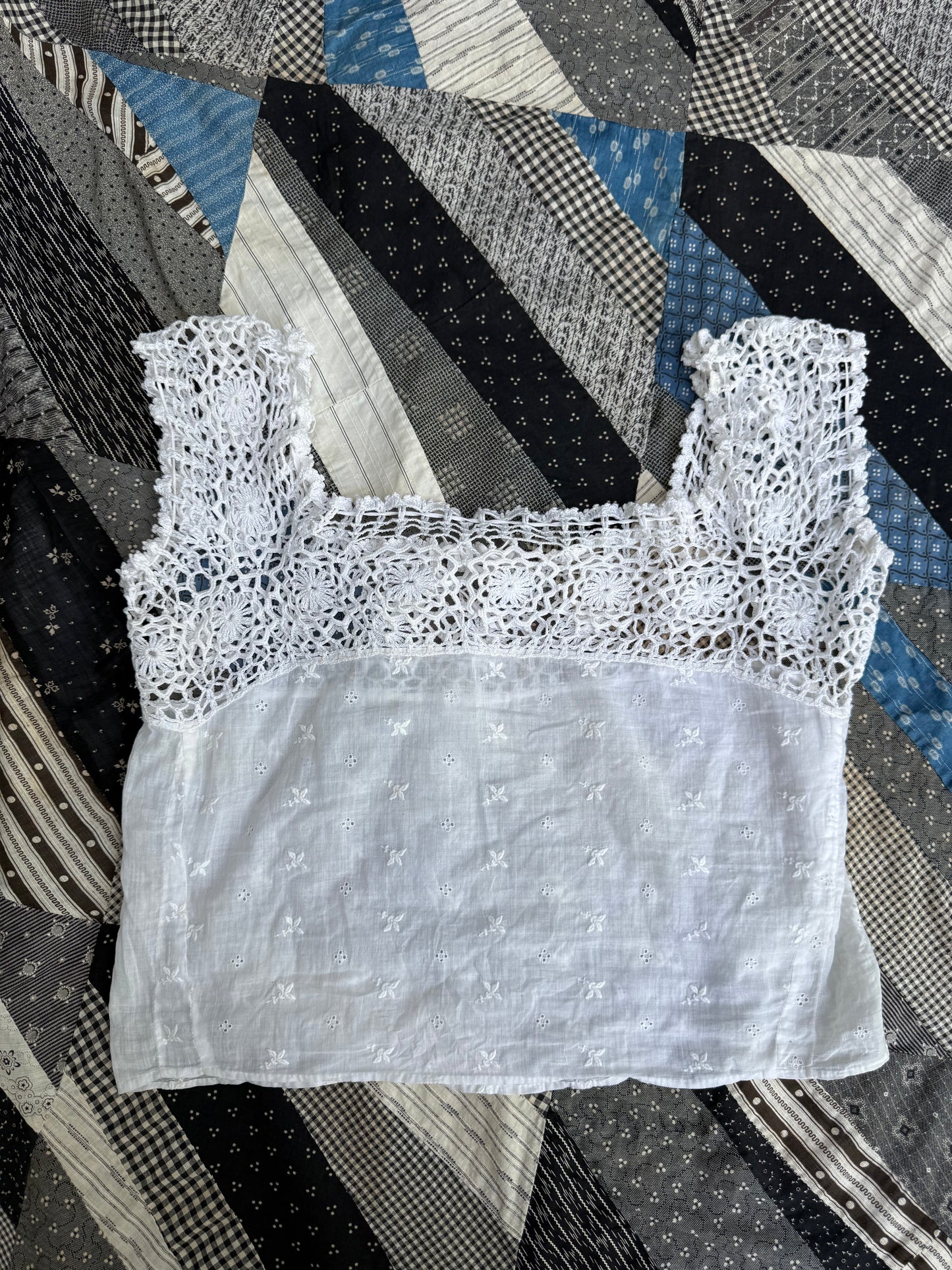 Antique Crochet Corset Cover (JM)