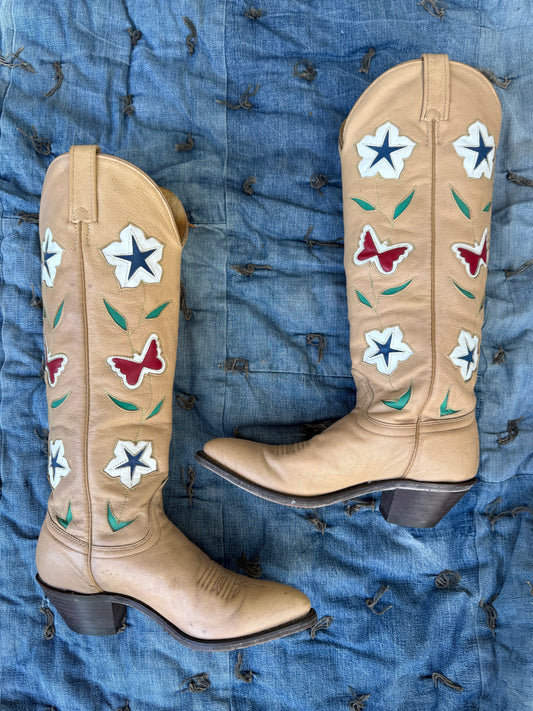 Vintage J. Chisholm Inlay Boots