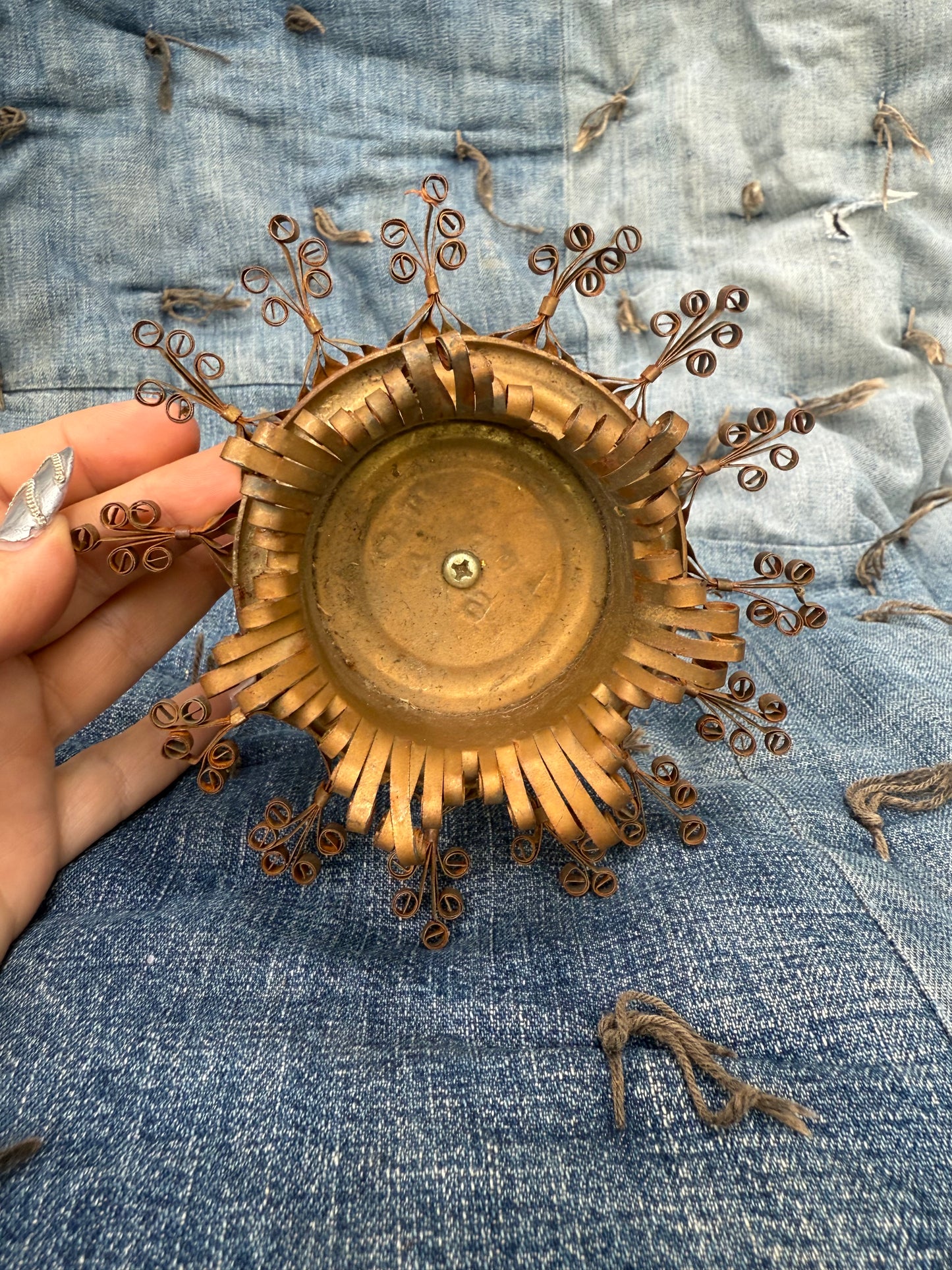 Folk Art Tin Can Candle Holder (PS)