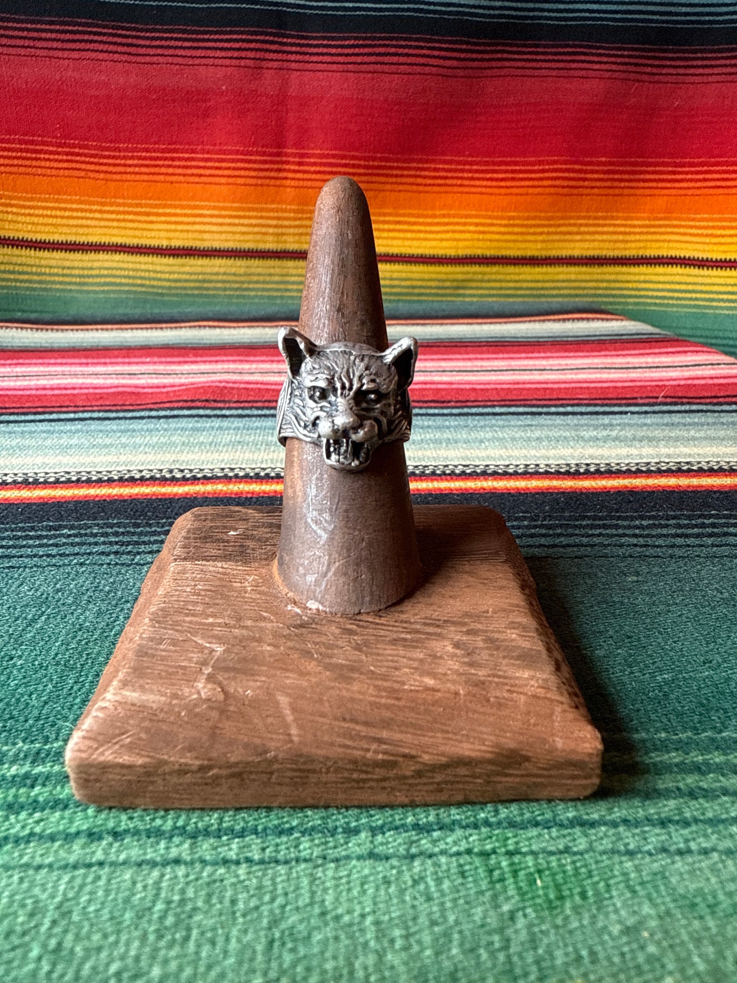 Vintage Big Cat Sterling Ring (MA)