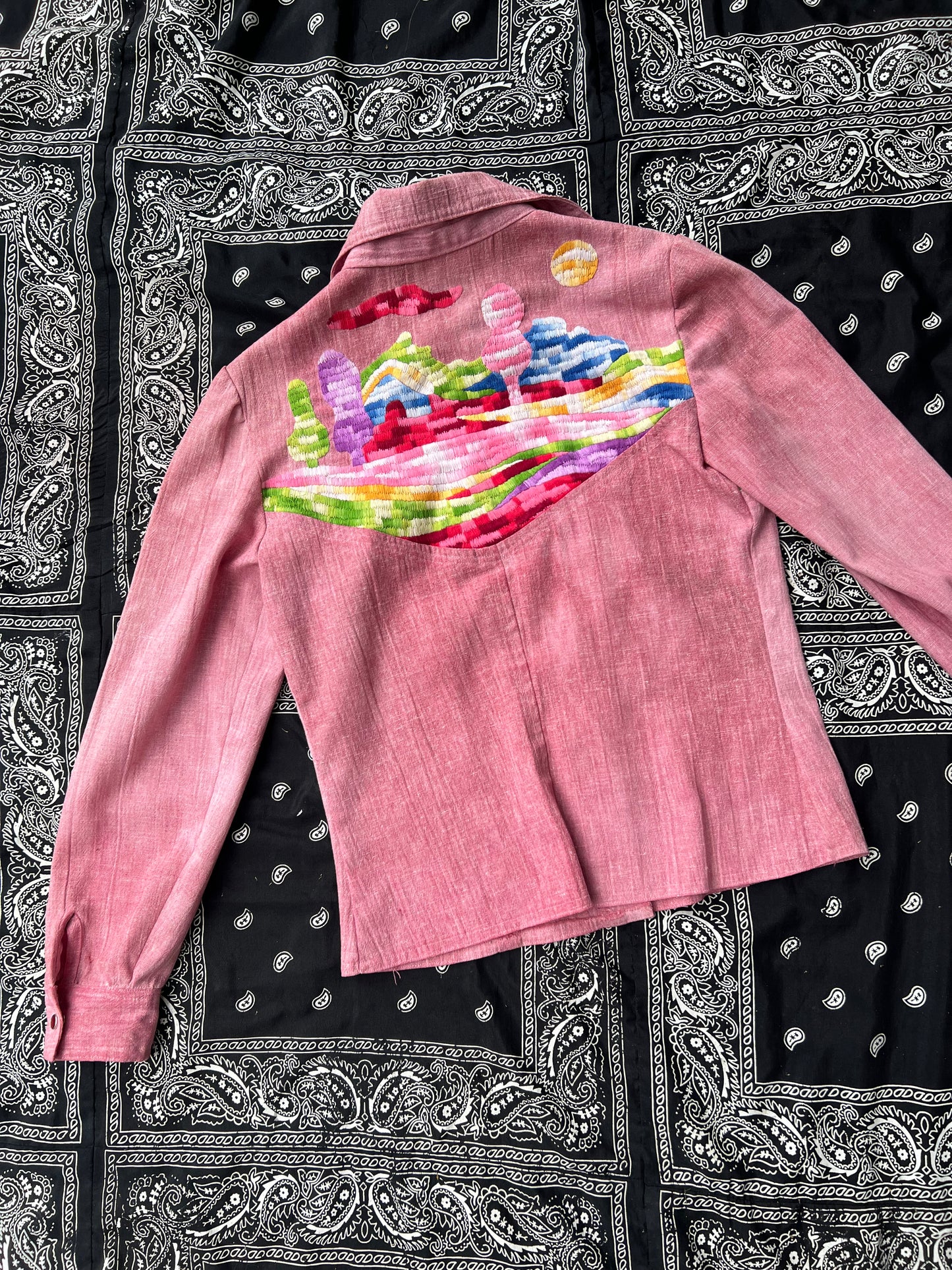 1970s Embroidered Pink Three Piece Set (NL)