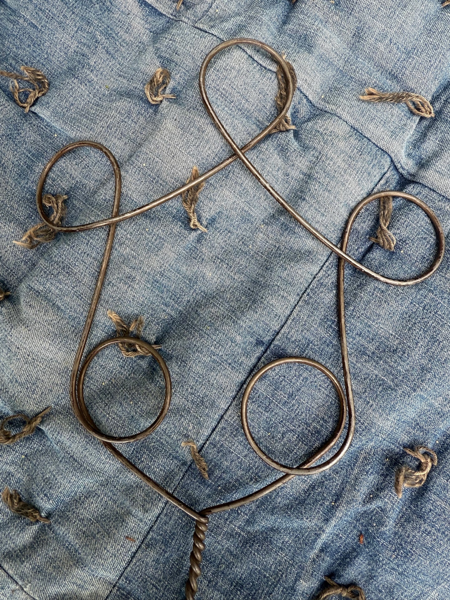 Antique Sculptural Wire Rug Beater (PS)