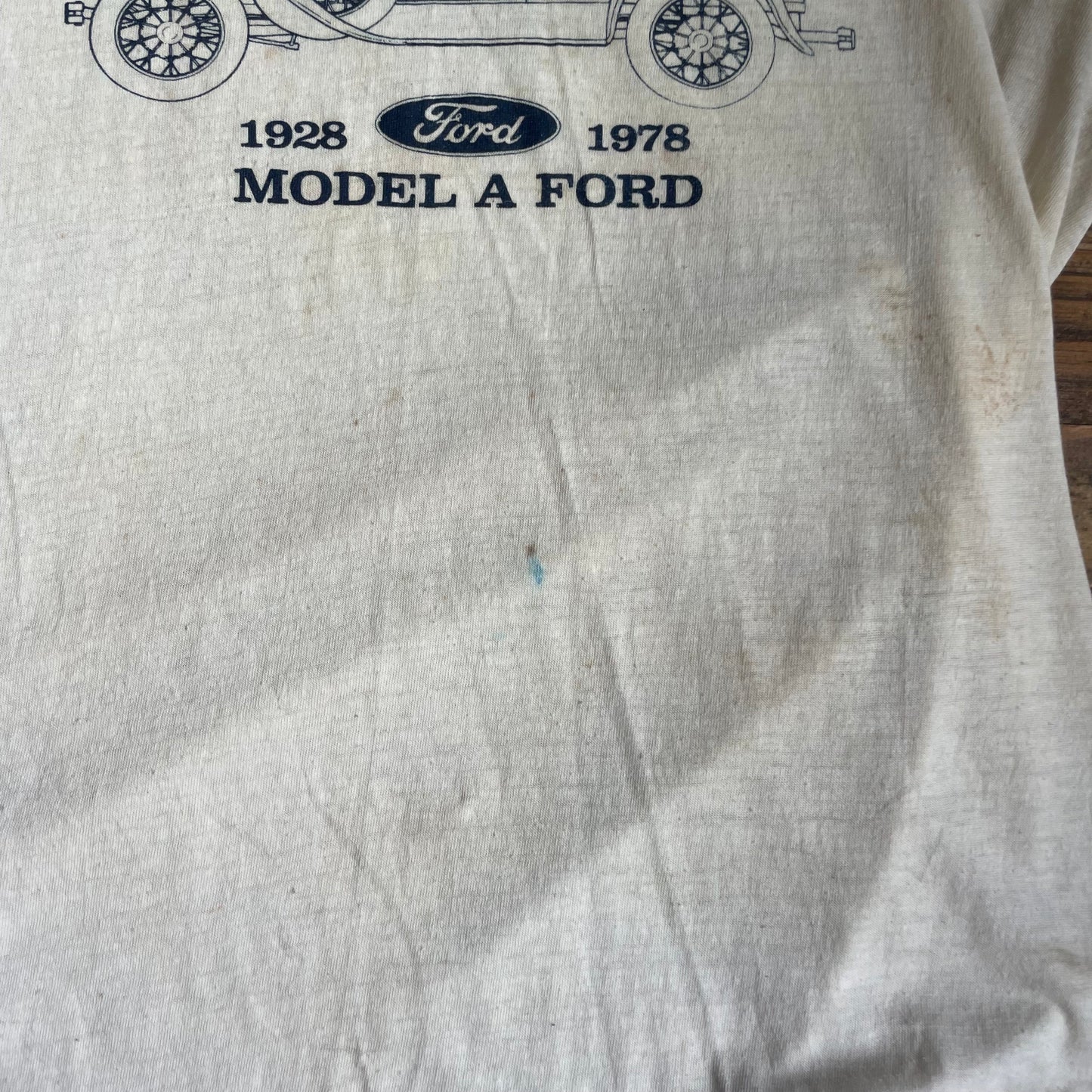 50th Anniversary Model A Ford Single Stitch Tee AS IS