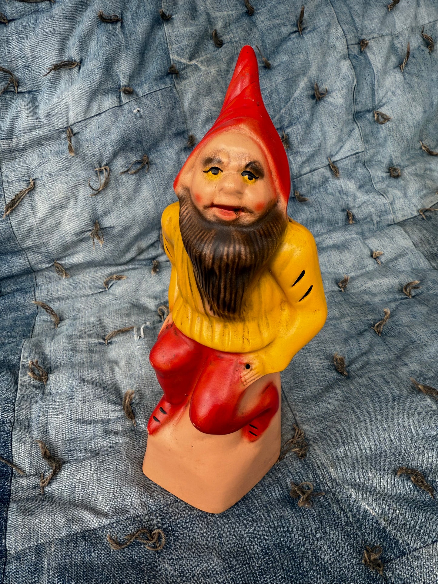Large Vintage Bisque Gnome (C)