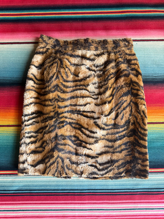 Vintage Fuzzy Tiger Miniskirt (NL)