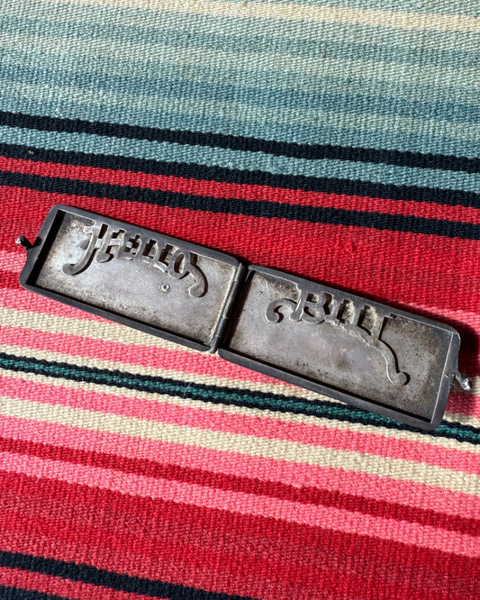 Vintage Sterling and 10k Gold  "Hello Bill" B.P.O.E. Membership Case