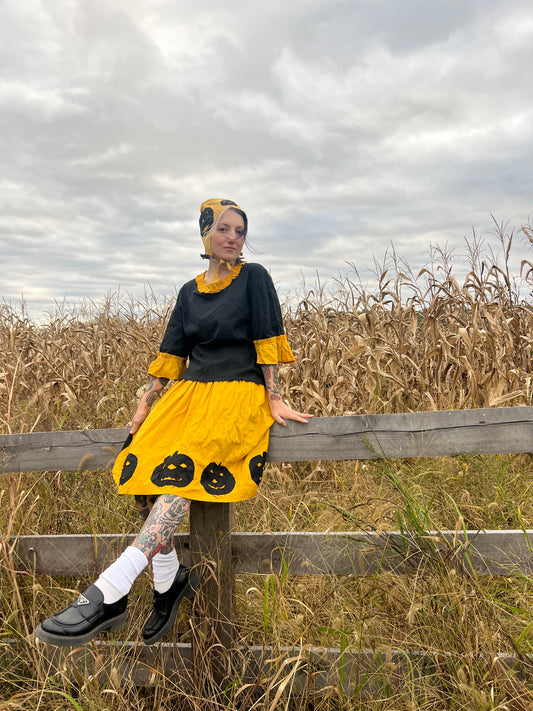 1920s Three Piece Jack-o-Lantern Halloween Costume