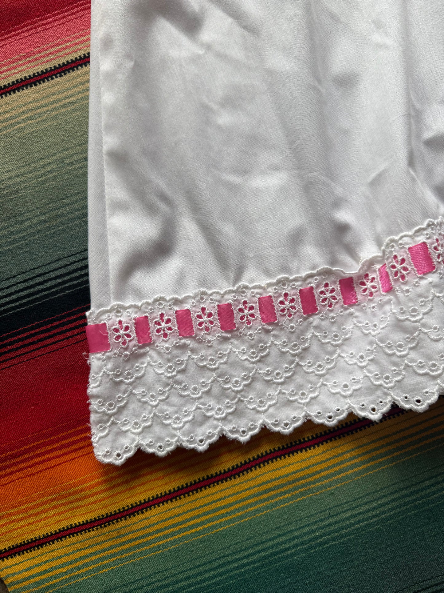 1970s White Puff Sleeve Dress (JM)
