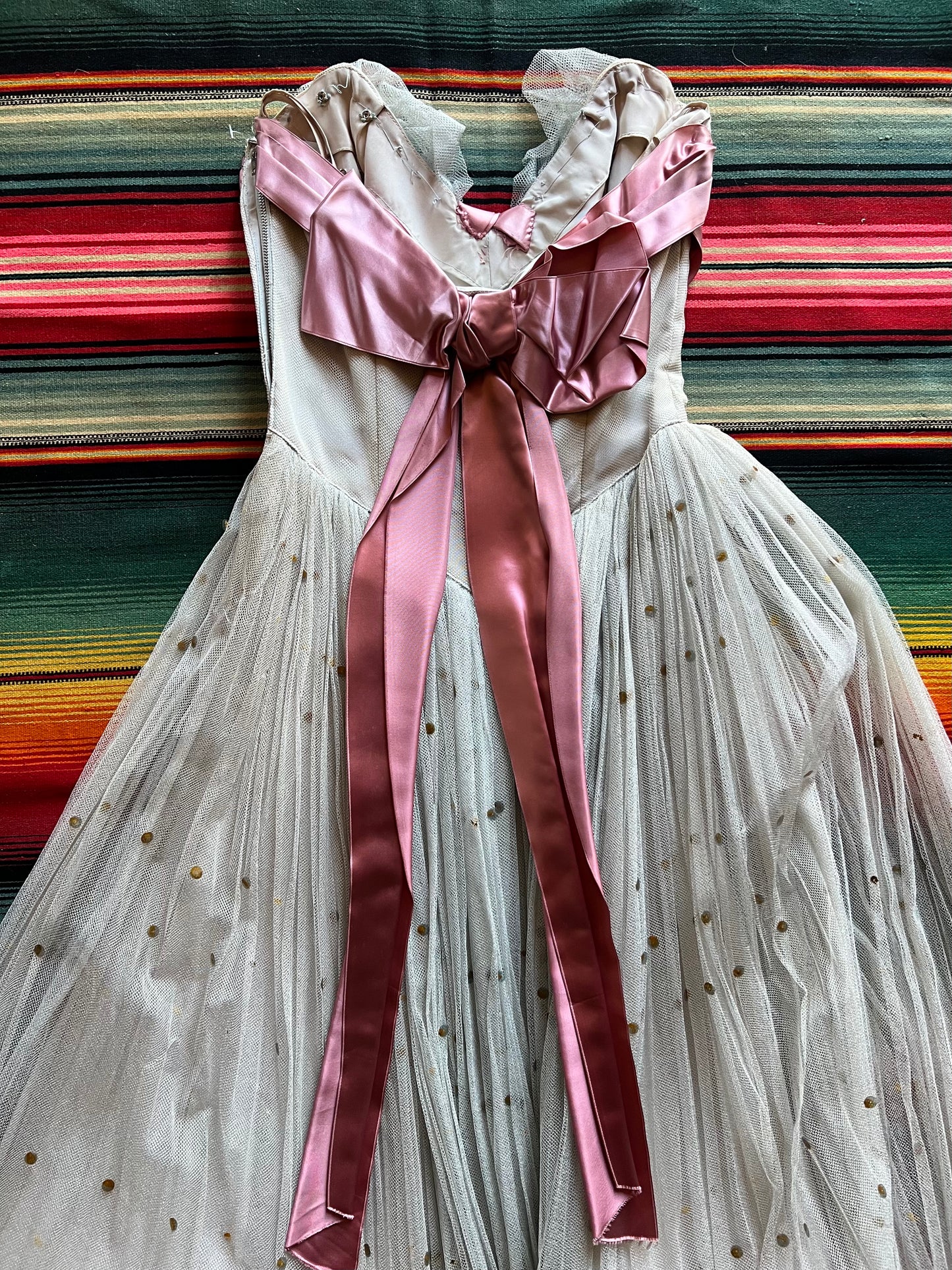 1950s Tulle Dress with Satin Bow