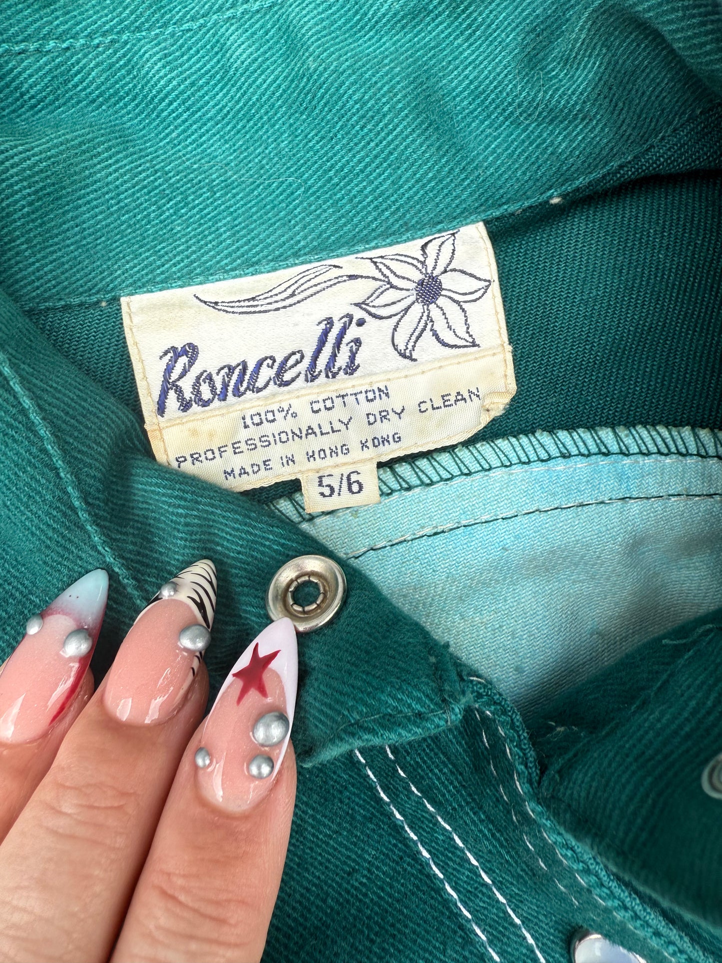 1970s Handpainted Roncelli Set XS