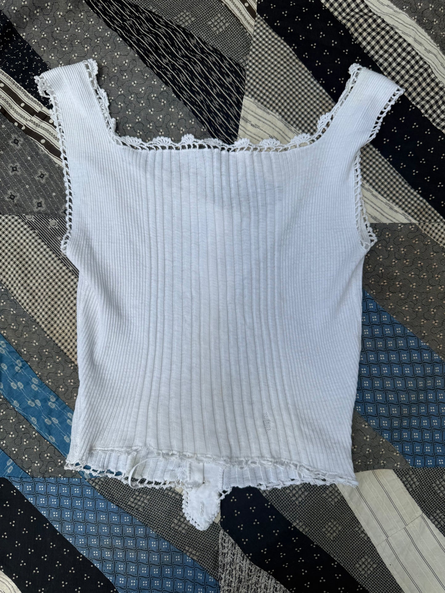 Antique Cotton Knit Camisole (JM)