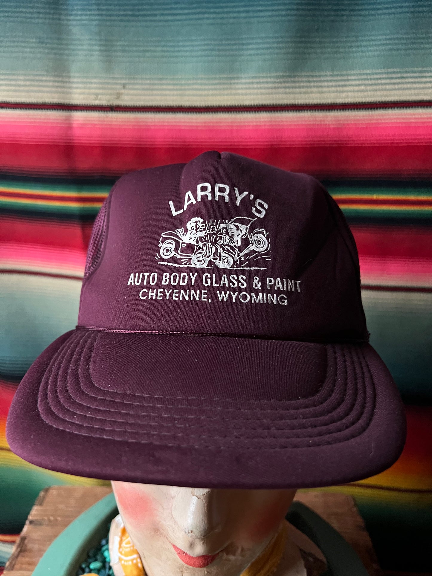 VTG Larry's Auto Body Glass & Paint Hat