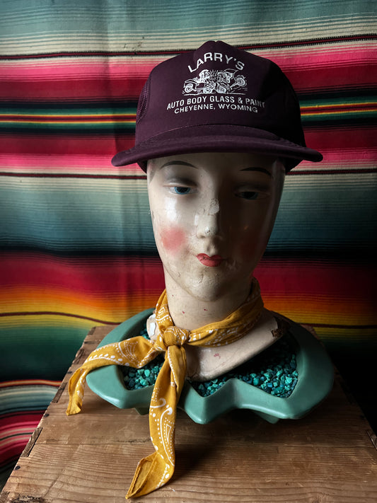 VTG Larry's Auto Body Glass & Paint Hat