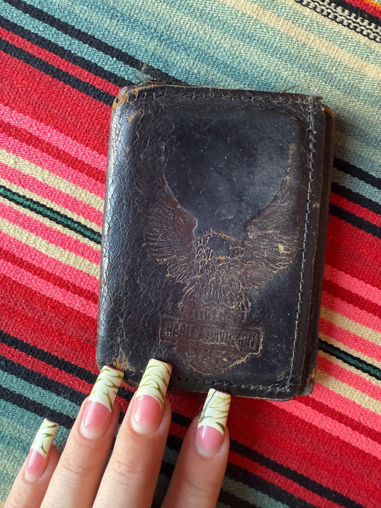 Harley Davidson Leather Wallet AS IS