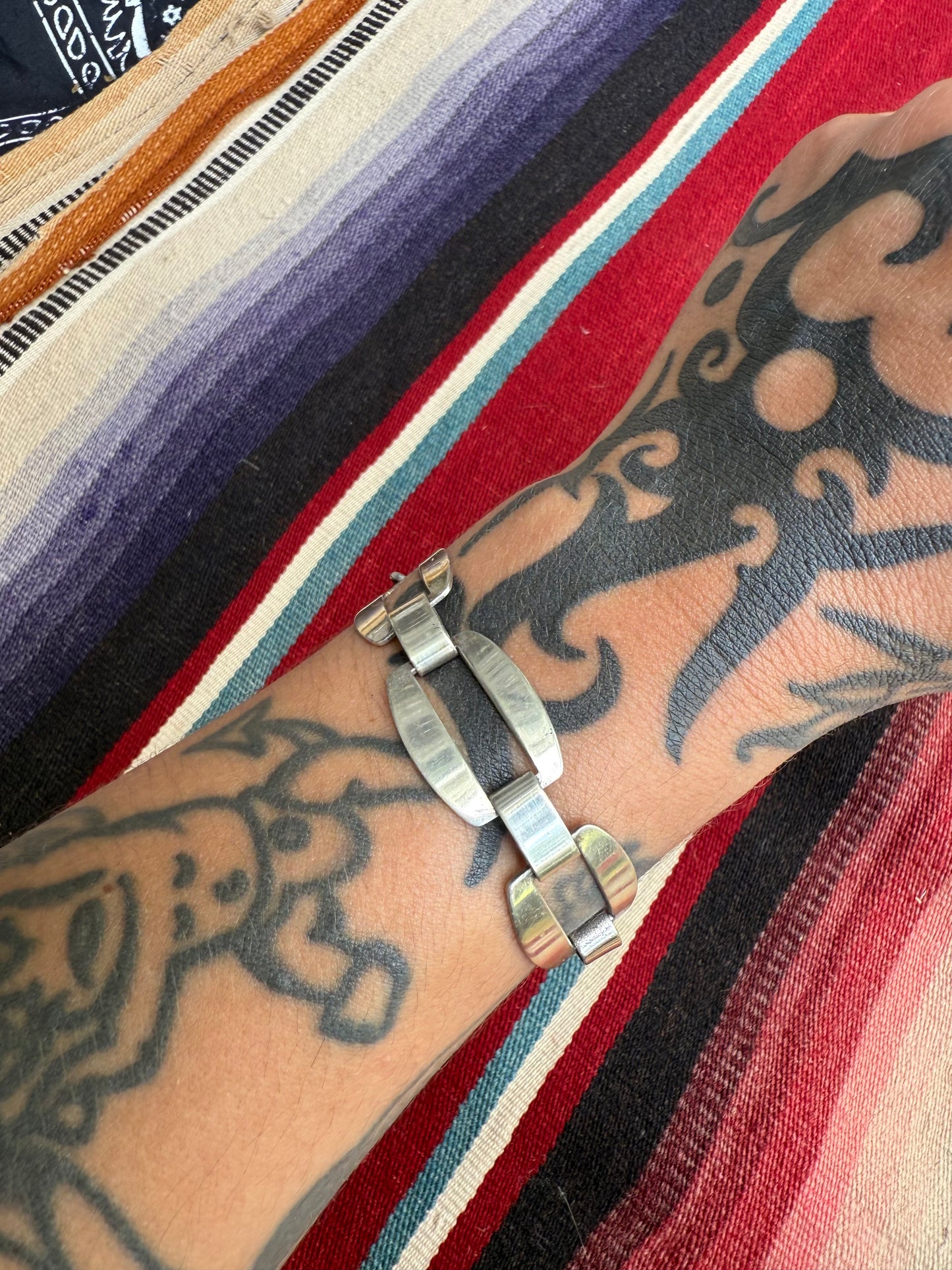 Sterling Bell Trading Post Bracelet (MA)