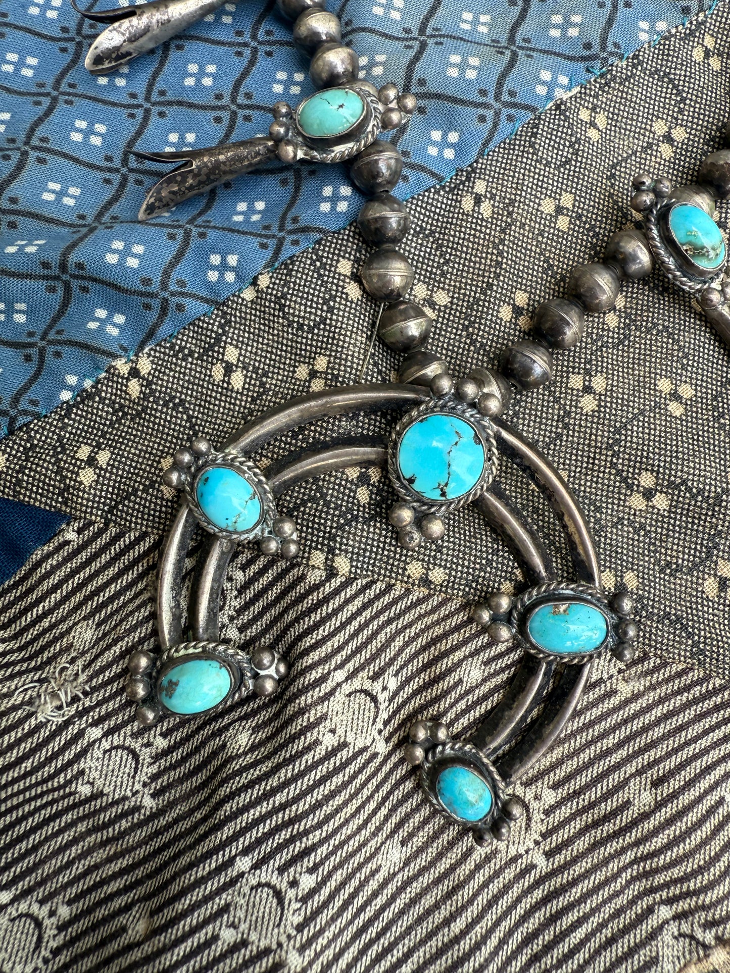 Vintage Squash Blossom Necklace (NL)