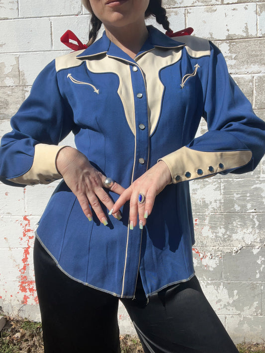 1950s Nathan Turk Two Tone Western Shirt