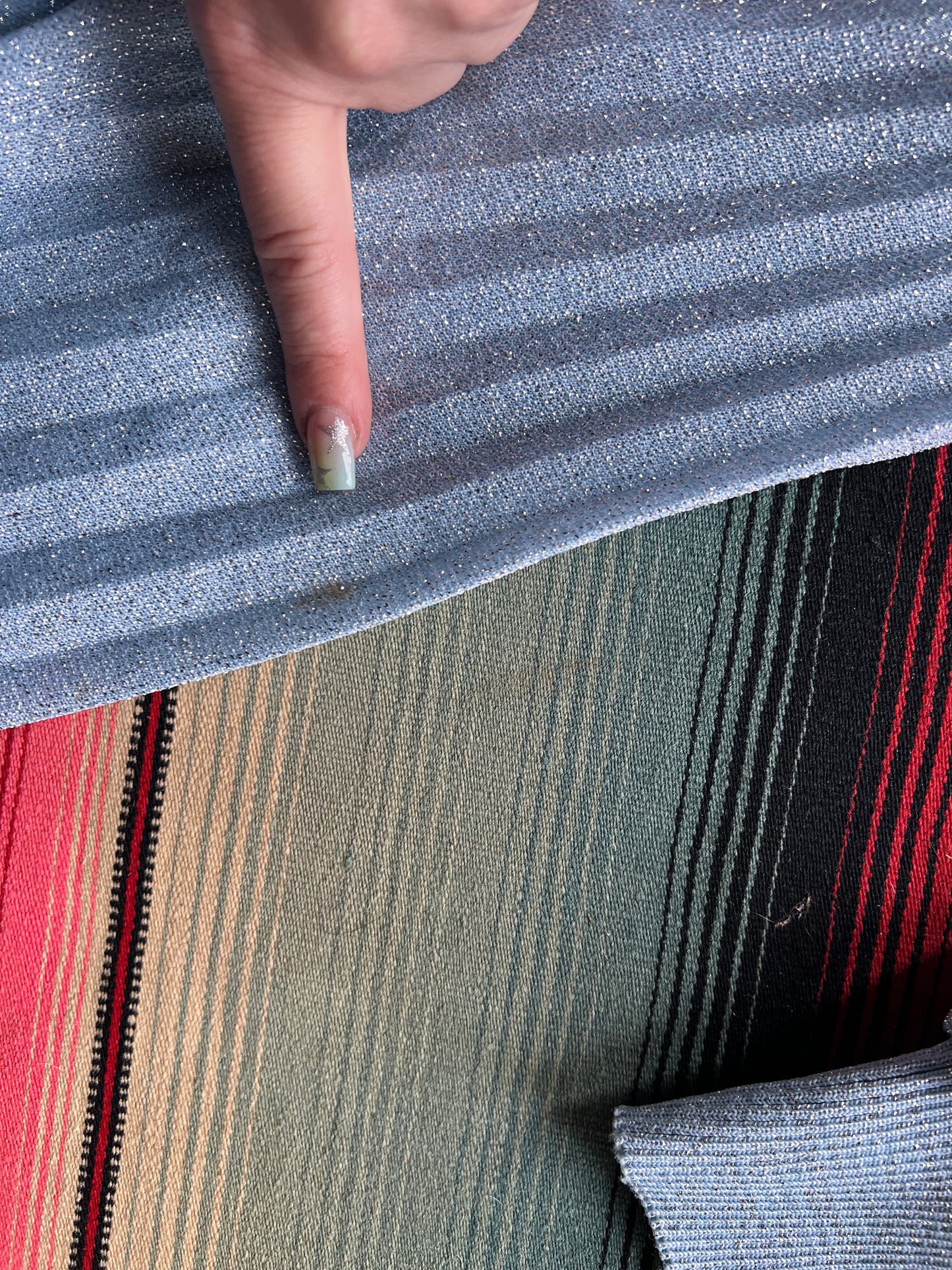 1970s Lurex Maxi Dress