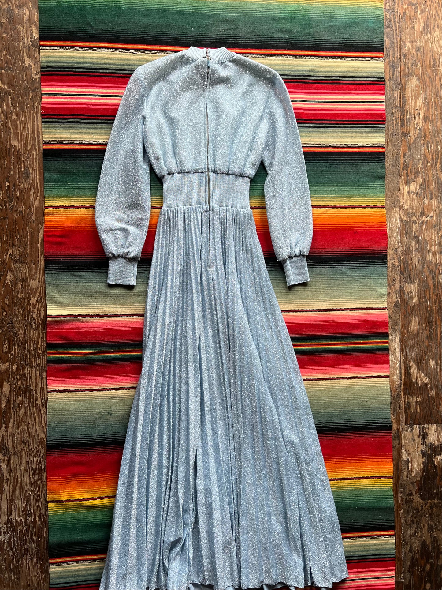 1970s Lurex Maxi Dress