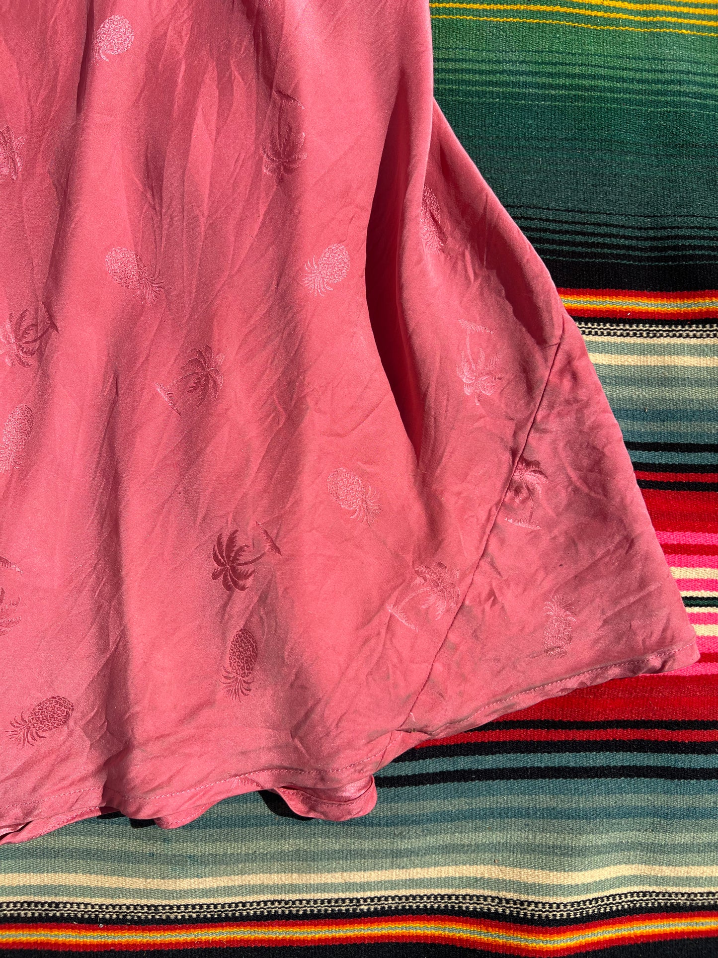 Vintage Pink Silk Maxi Slip Dress