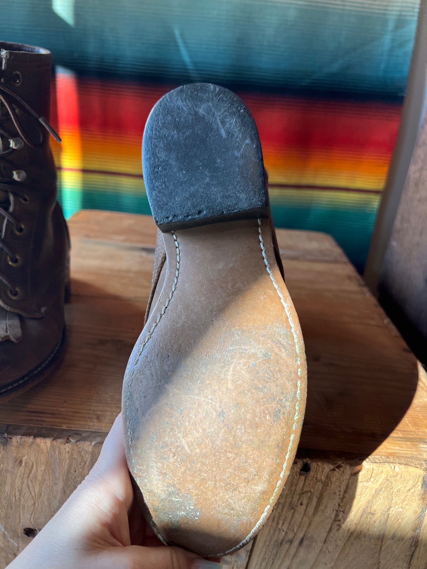 Brown Vintage Ropers Size 6