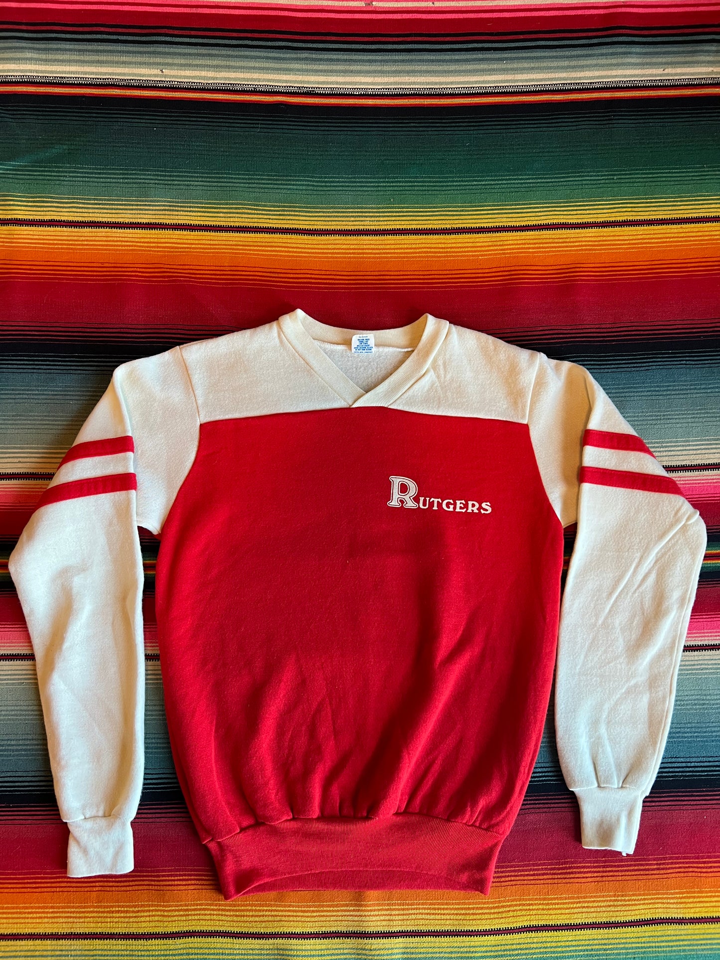 70s Rutgers V-Neck Sweatshirt