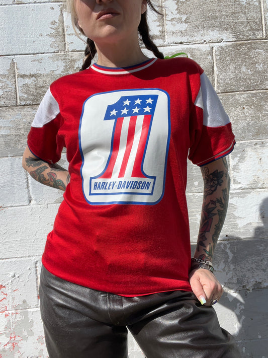 Vintage Red Harley Davidson Jersey (NOS)