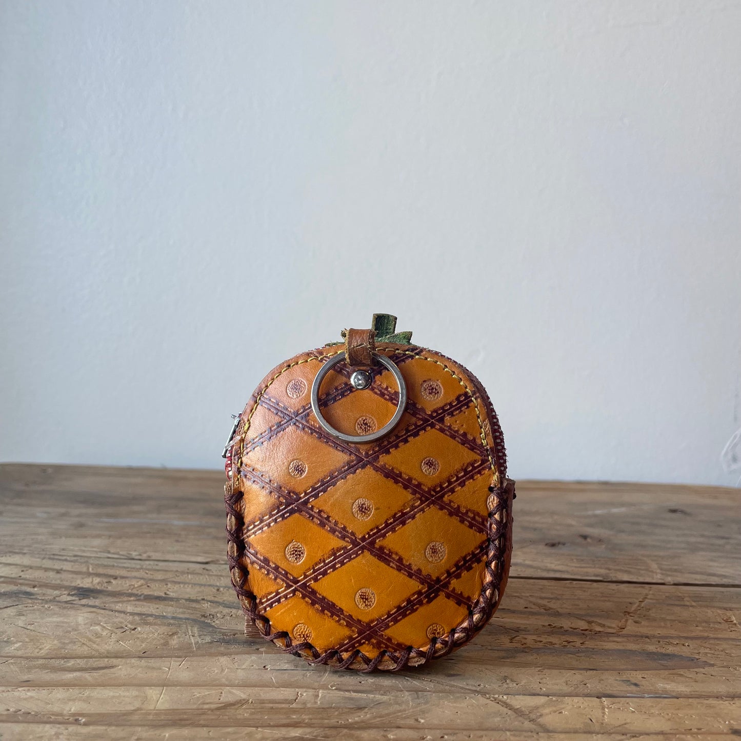 Leather Novelty Pineapple Coin Purse