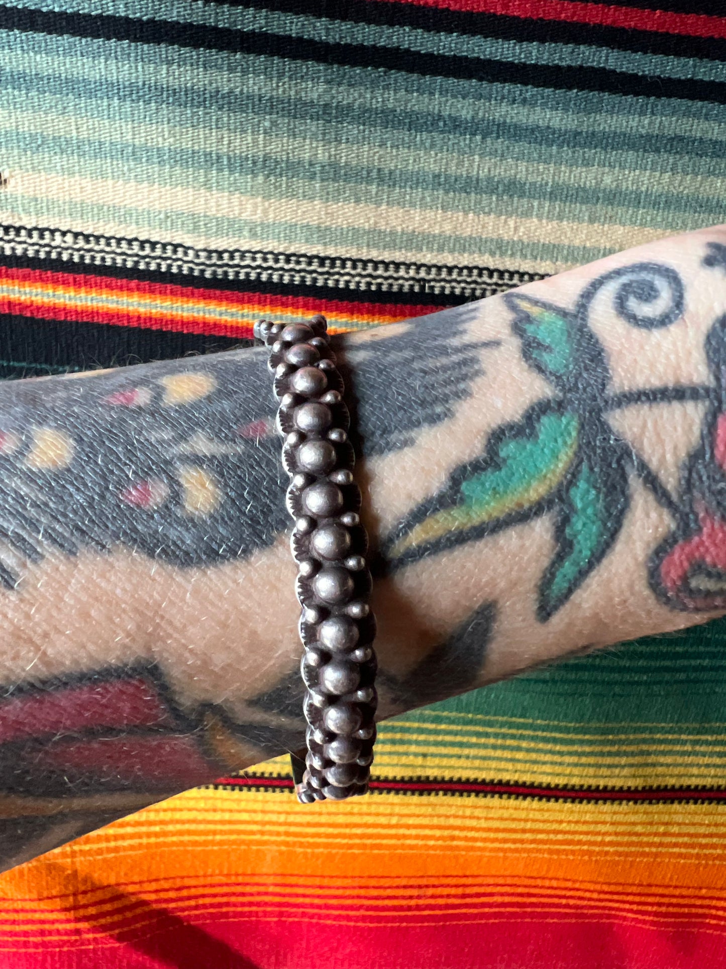 Beaded Snakeyes & Arrows Cuff (MA)