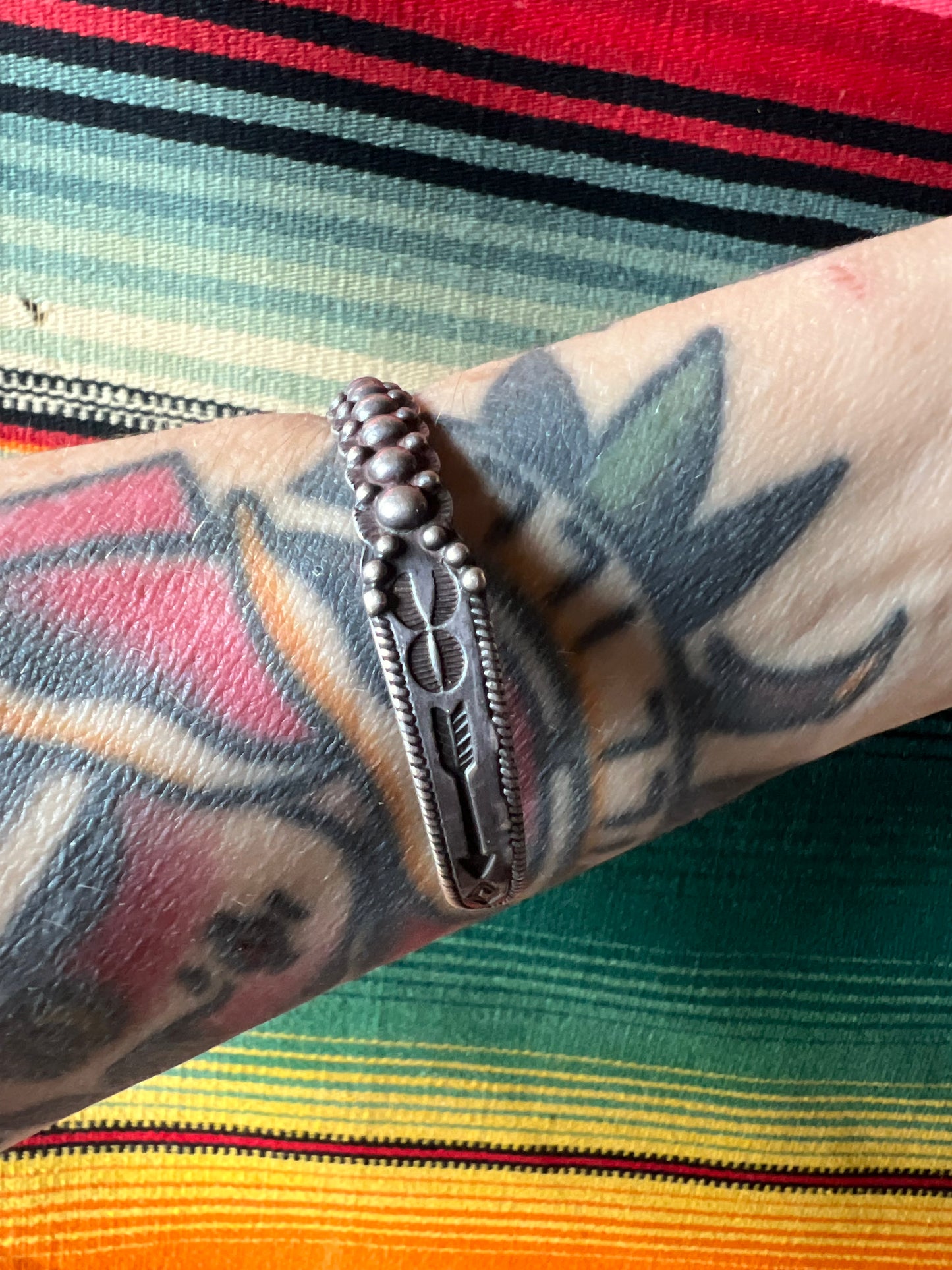 Beaded Snakeyes & Arrows Cuff (MA)