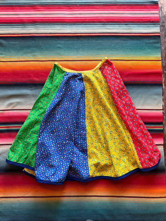 Vintage Handmade Patchwork Circle Skirt