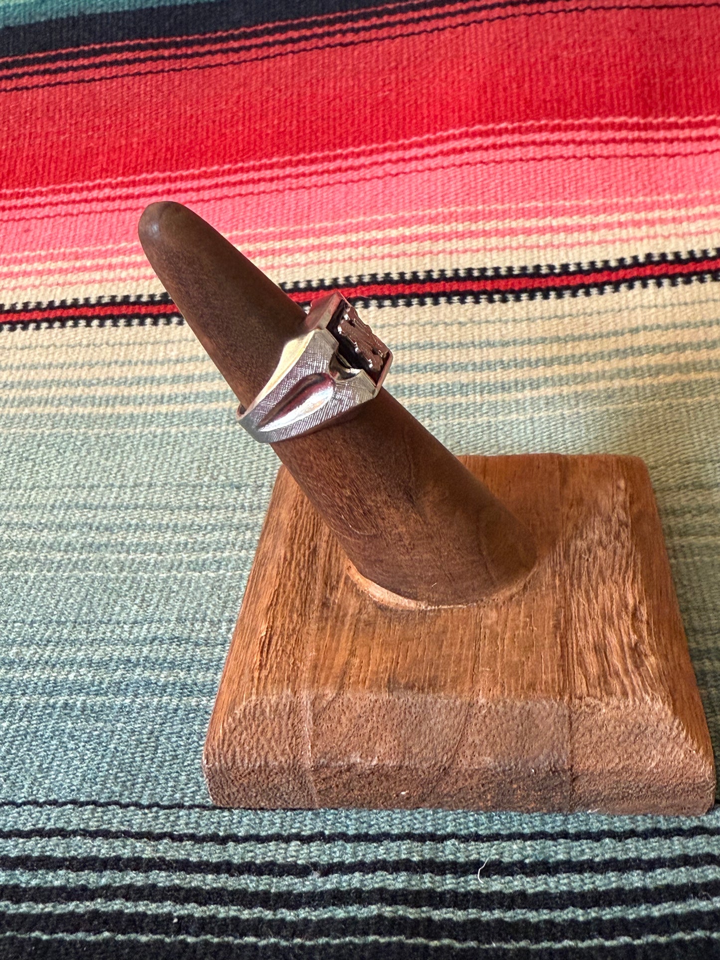 Art Deco Sterling "N" Signet Ring