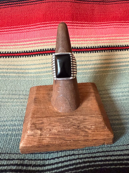 sterling & onyx ring