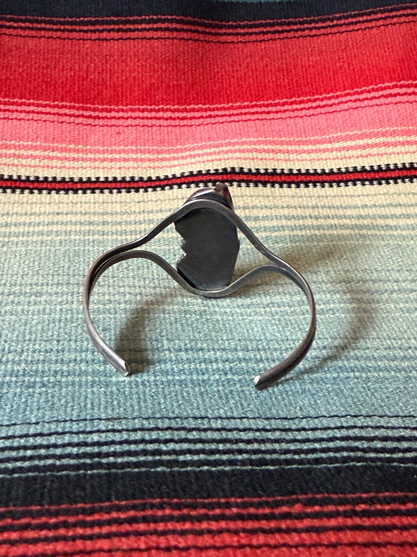 Mother of Pearl and Silver Leaf Cuff