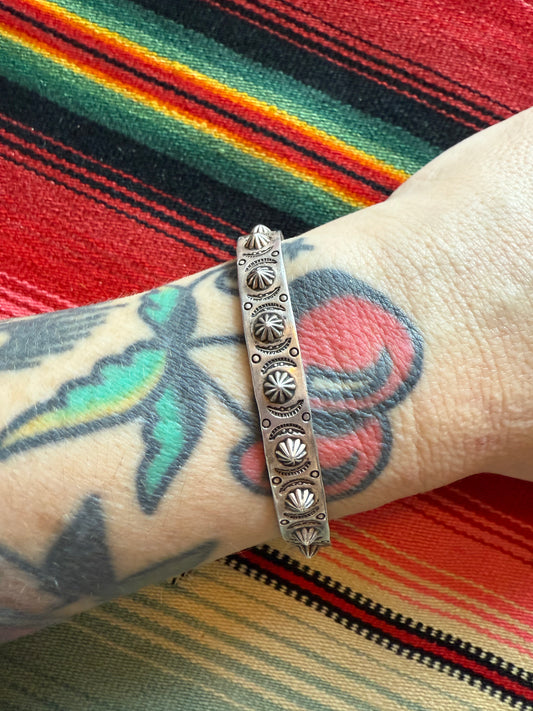 Vintage Bell Trading Post sterling stacker cuff (MA)