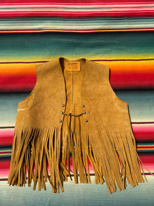 Leather Fringe Vest